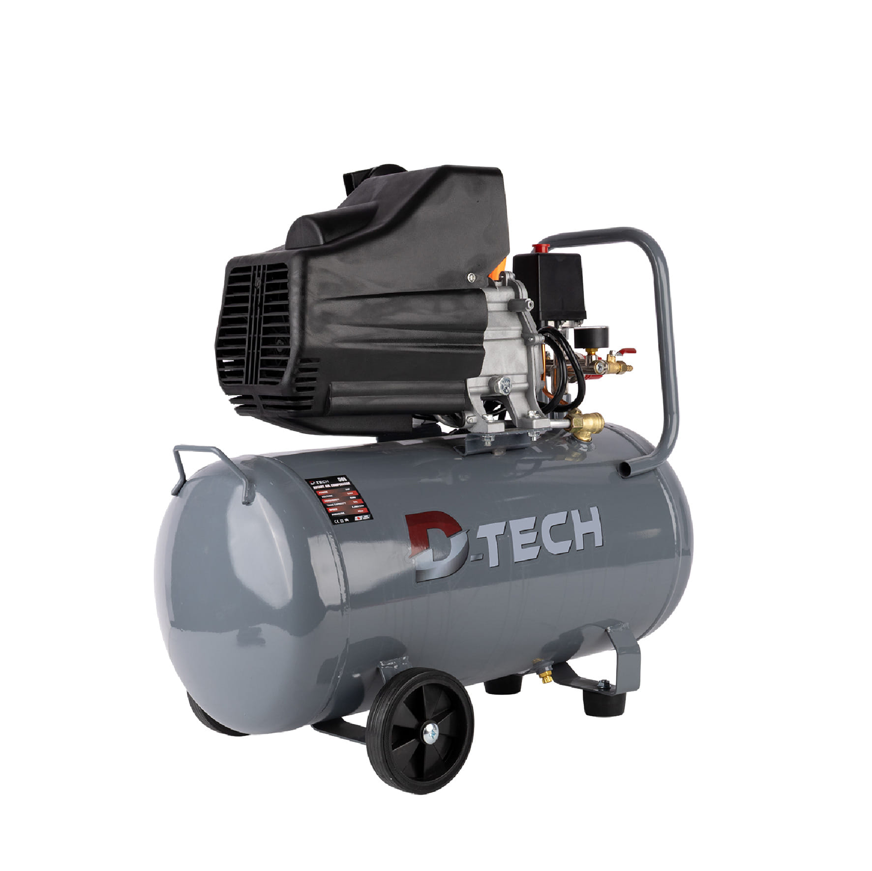 ปั๊มลมโรตารี่ D-TECH 50 ลิตร 3 แรงม้า 220V (เฉพาะตัวเครื่อง)_4